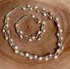 天然淡水パールネックレス