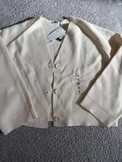 UNIQLO メリノブレンド　ショートカーディガン　Vネック長袖