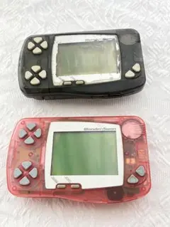 WonderSwan クリアピンク ONE PIECE付き（ジャンク）