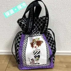 ★ロラライハリス★巾着トート★キャットレディ★ハンドメイド(=^x^=)
