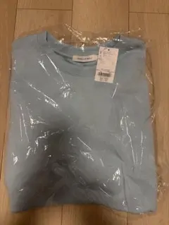AMERICAN HOLIC 袖タックポンチプルオーバー　サックスブルー　L
