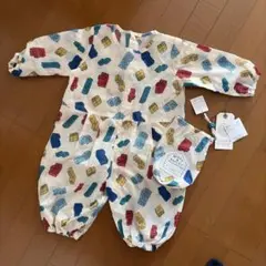 Ocean&Groundベビープレイウェア 砂場着 撥水 レインウェア 収納袋付