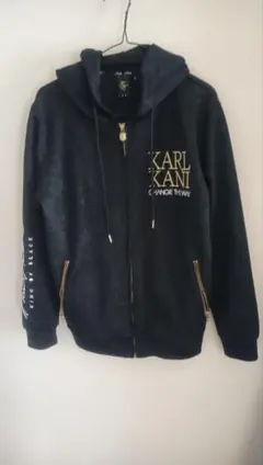 KARL KANI ブラック フード付きパーカー Mのサムネイル