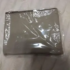 アオキ スヌーピー レザー調 ポーチ グレージュ ノベルティ