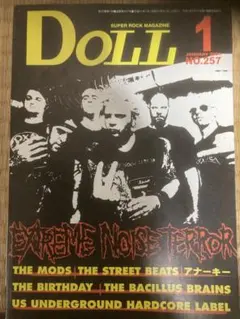 DOLL 1月号 257号 バースデイ　モッズ　USアンダーコア特集