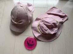 ブリーズ　ビアンカ　バルカ　キッズ　日よけ付き帽子 2点セット　56 ピンクのサムネイル