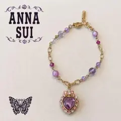 未使用　ANNA SUI アナスイ ハートモチーフ ブレスレット ゴールドのサムネイル