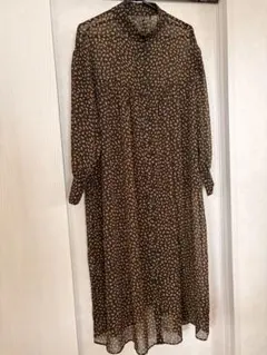 ショコラフィネローブ花柄シアーワンピースのサムネイル