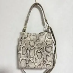 OPAQUE.CLIP パイソン柄 2way ショルダーバッグのサムネイル
