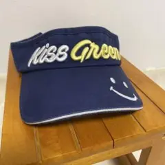 Kiss Green ネイビー バイザー