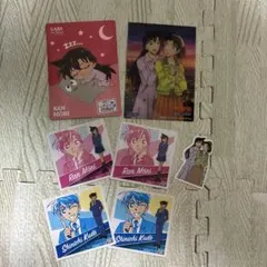 名探偵コナン 毛利蘭 工藤新一 カード シールセット