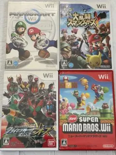 ⭐️24時間以内発送⭐️ Wiiソフトまとめ売り　4本セット　ダメージ品