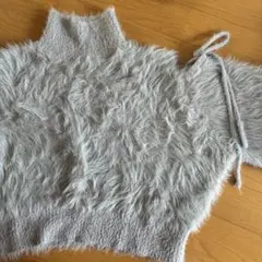 GRL シャギーニット 肩あき