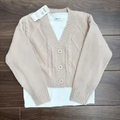 ★新品タグ付き★ ニットカーディガン　カットソー　2点セット　130㎝　長袖