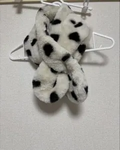 子供用ドット柄ファースヌード【美品】