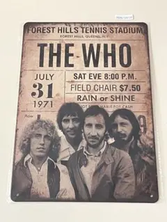 THE WHO ブリキ看板 昭和レトロ
