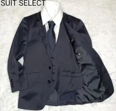SUIT SELECT ネイビー 3ピーススーツ