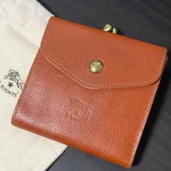 【新品未使用】イルビゾンテ 二つ折り がま口 財布 ブラウン系