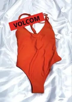 【新品】VOLCOM ワンピース水着 オレンジのサムネイル