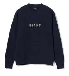 【新品】BEAMS ロゴスウェット　 スウェットカットソー ネイビーM