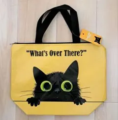 ネコ柄 保冷・保温バッグ エコバッグ トートバッグ クーラー 黒猫