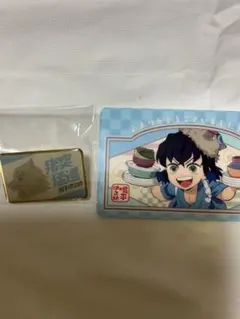 【匿名配送】きめつ食堂　嘴平伊之助　ピンズ&購入特典