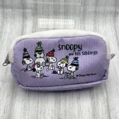 Ꙭӭ❤✨ スヌーピー｜ファスナーポーチ｜コスメケース｜パープル