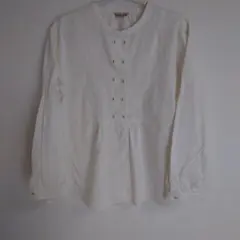 Samansa Mos2 ホワイト長袖ブラウス