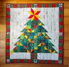 キルト クリスマスツリー タペストリー