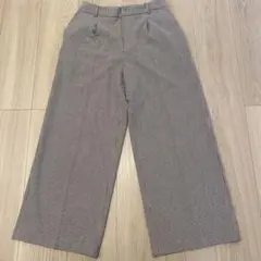 ALPHACUBICアルファキュービック ワイドパンツ チェック 千鳥格子柄