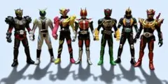 仮面ライダーソフビ 7体まとめ売り電王オーズ 響鬼 ビルドゴース ゲイツ ウォズ