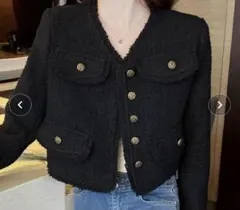 ツイードジャケット L