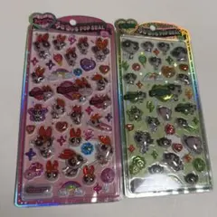パワーパフガールズ ポップシール 2枚セット　うるちゅる