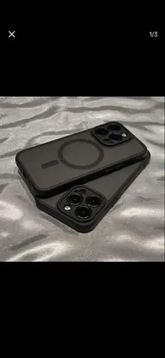 iPhone用マグセーフ対応ソフトケース ブラック