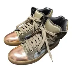 Louis Vuitton ベージュ×キャメル ハイカットスニーカー 36½ - メルカリ
