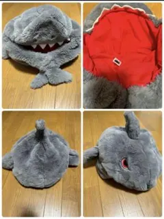 ユニバ　USJ ジョーズ　被り物 サメ