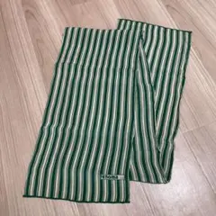 renoma スカーフ ストライプ柄 緑 白
