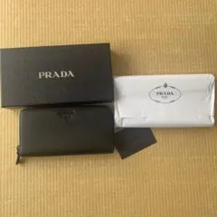 PRADA ブラック 長財布 箱付き
