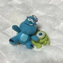 ディズニー　モンスターズインク　マイク・サリー ぬいぐるみキーホルダーセット