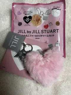 ジルスチュアート　ふわもこファー　ロゴチャーム　 セット　ピンク　ハート