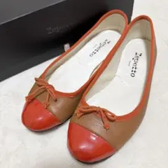 レペット サンドリオン 36.5 23cm バイカラー フラット バレエシューズ