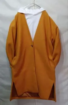 『chocol raffine robe＊大きいサイズ ノーカラーコート』