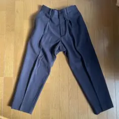 markaware ウールスラックス 3テーパードパンツ ネイビー