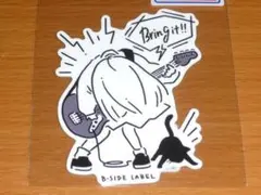 デフォ ヘッドバンギング(灰) シウチトモミ ステッカーB-SIDE LABEL