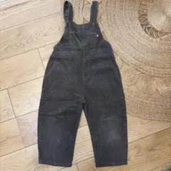 tete a tete ダークブラウン コーデュロイ サロペット 100cm