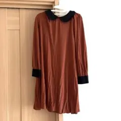 【fig London】配色カラー ミニワンピース