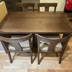 ②1F【used】カリモク　karimoku 椅子　チェア　ダイニング カリモク家具（KARIMOKU FURNITURE） カリモク ダイニングセット4点 肘