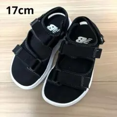New Balance ブラックサンダル ベルクロ　17cm