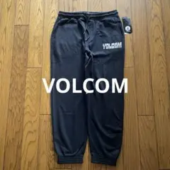 【新品】VOLCOMメンズ裏起毛スウェットパンツ　M 黒