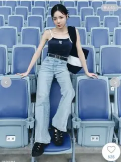 【SNIDEL】新品未使用 Sustainableストレッチフレアデニムパンツ